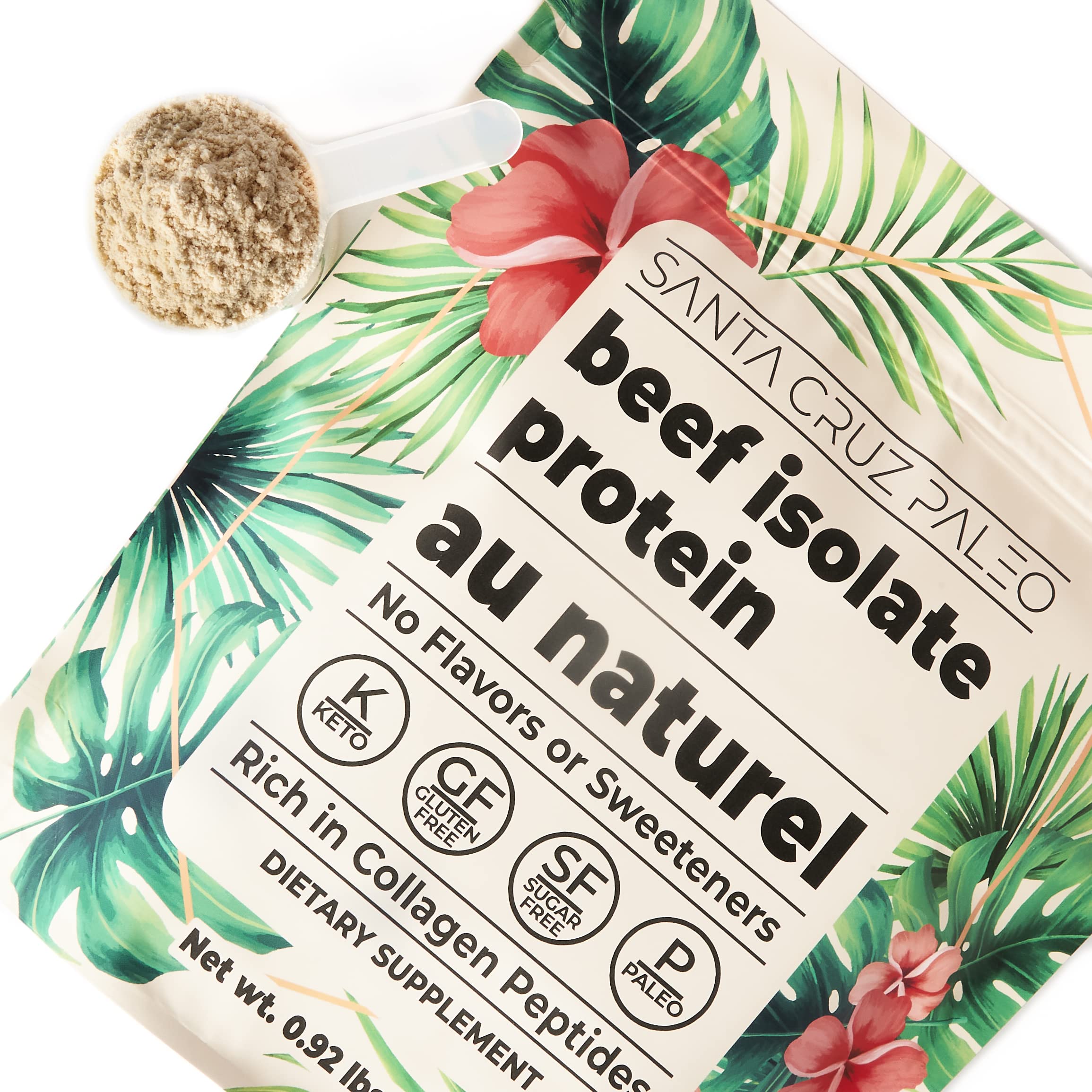 Pâtisserie sans lactose enrichie par Santa Cruz Paleo Boeuf Isolate Au Naturel.