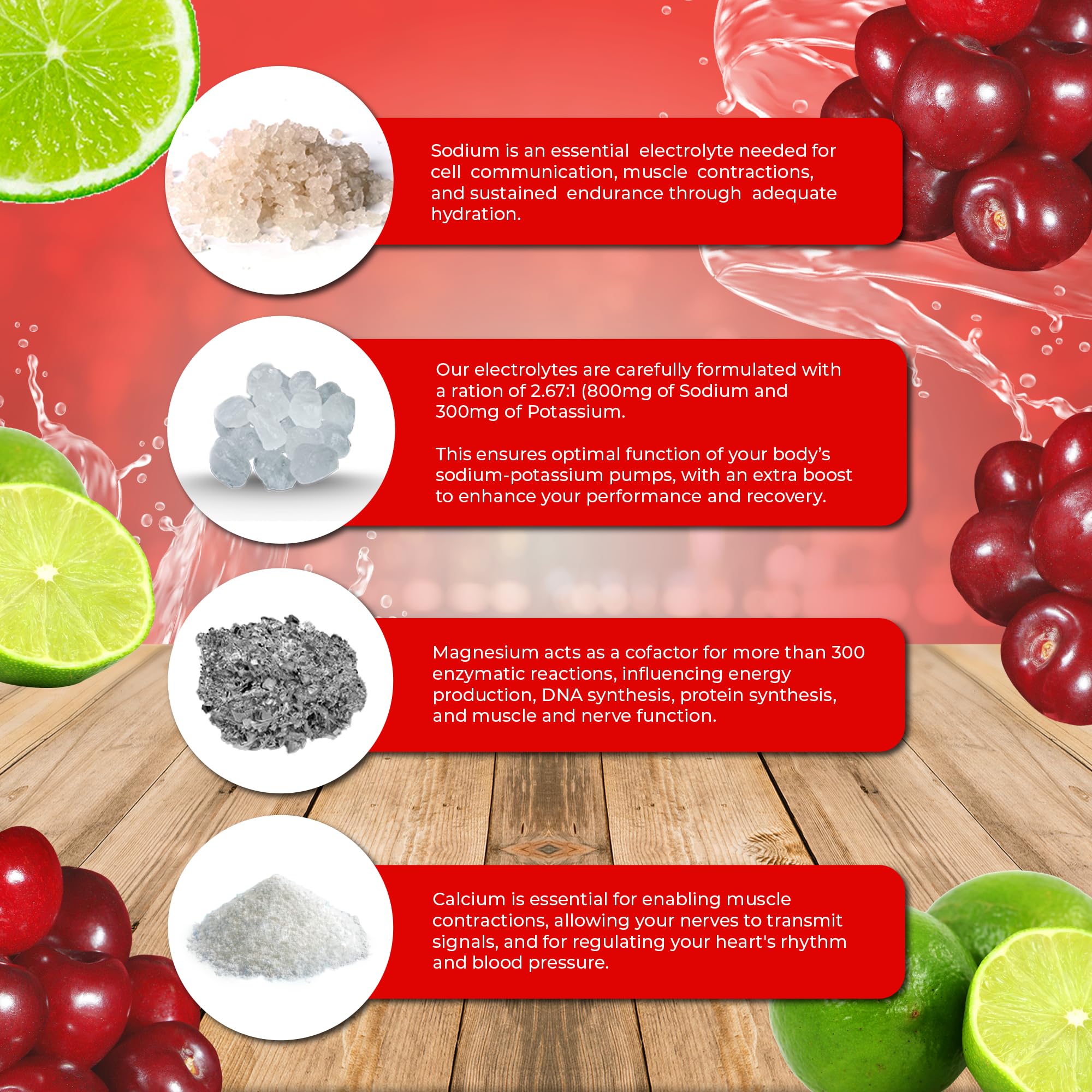 Étiquette du sachet Santa Cruz Paleo Électrolyte Cherry Limeade pour informer le consommateur.