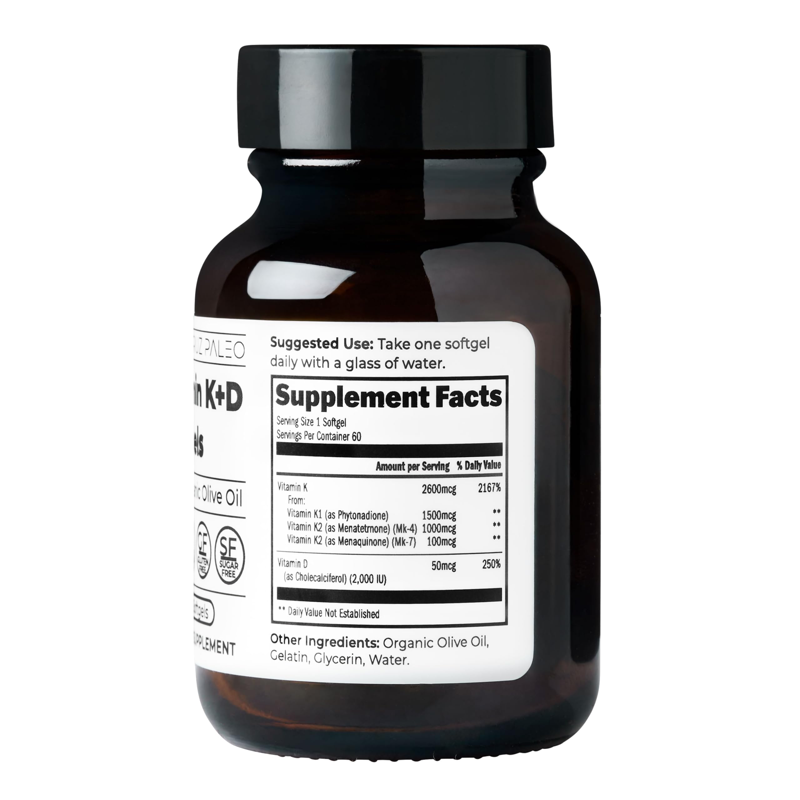 Étiquette claire du produit, aide à comprendre les ingrédients et fonctions.