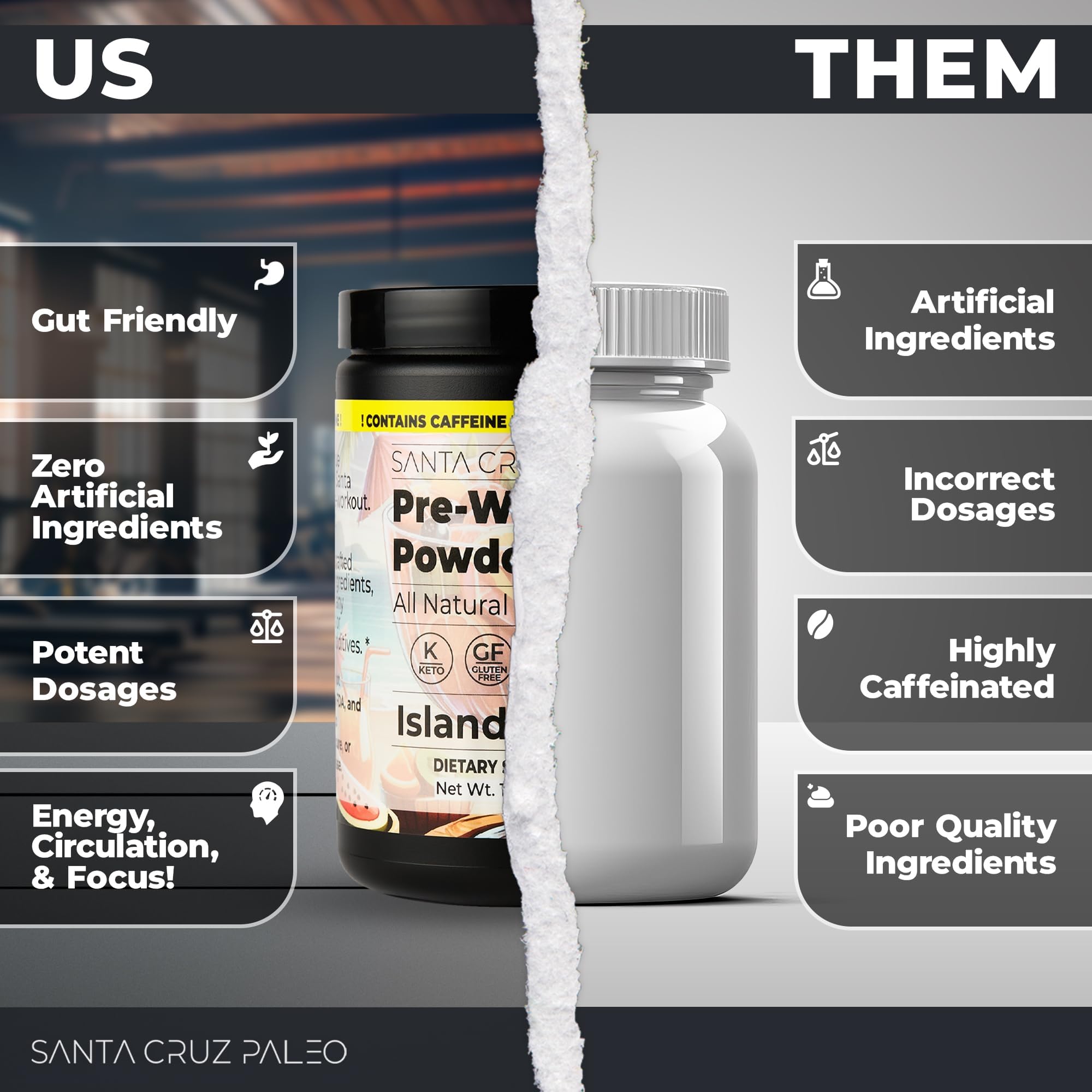 Santa Cruz Paleo magnésium et potassium — électrolytes favorisant l'hydratation et la récupération.