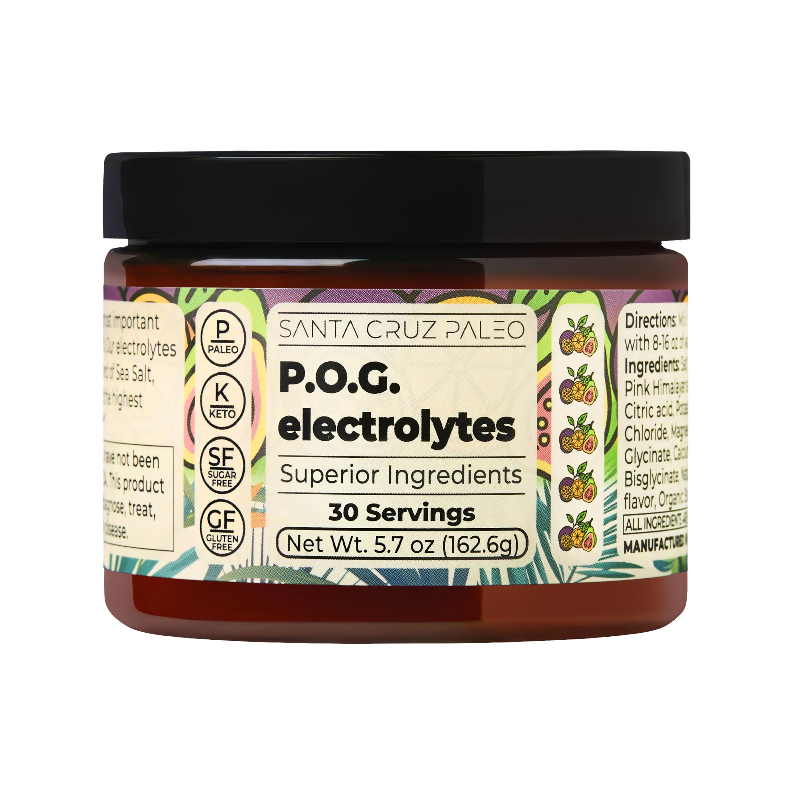 Santa Cruz Paleo P.O.G. – Sans gluten et sans lactose, convient aux régimes actifs.