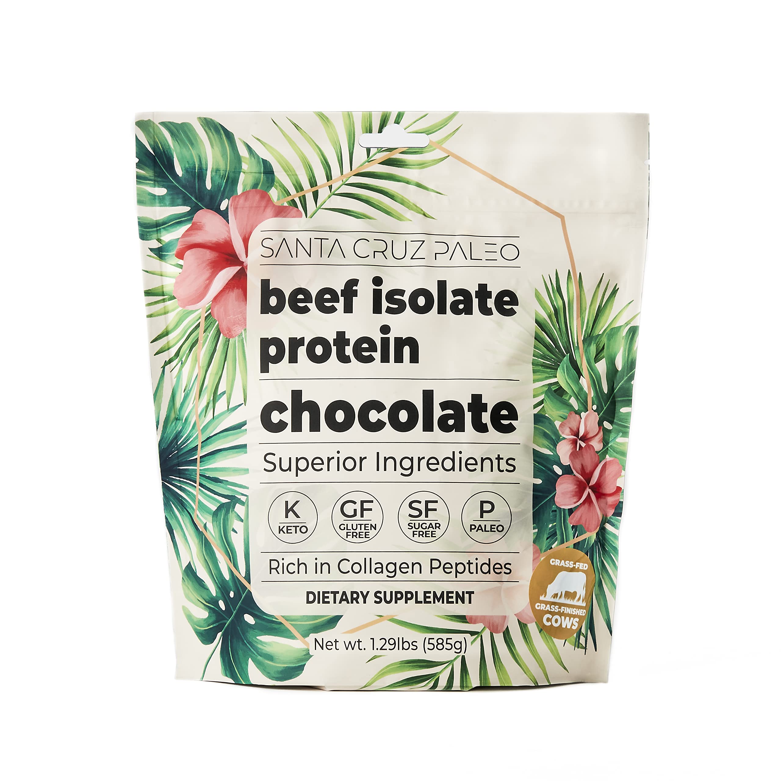 Santa Cruz Paleo protéine-boeuf-isolate-chocolat: shake riche en protéines et goût chocolat.