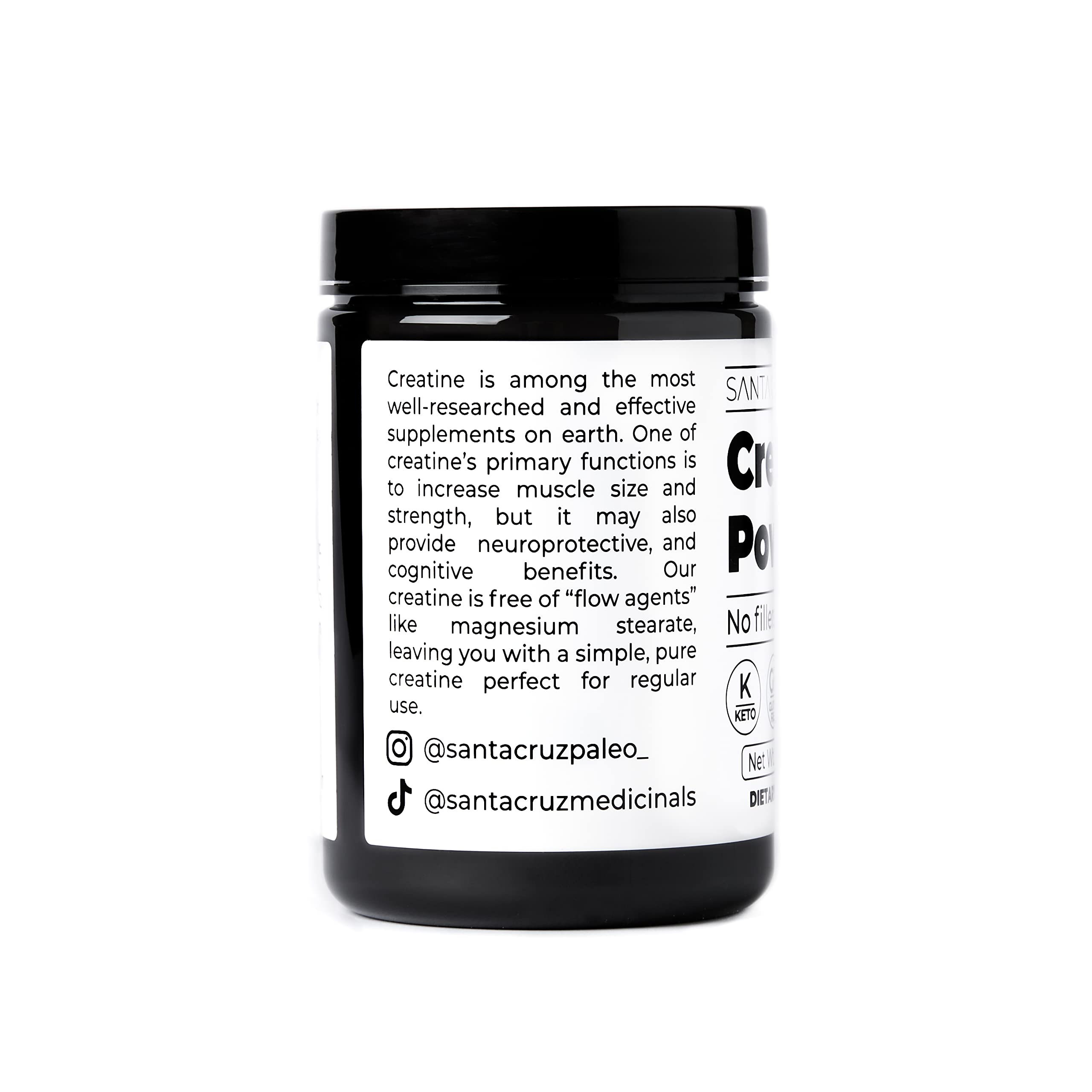 Santa Cruz Paleo sans gluten et compatible régime cétogène, option simple sans sucres ajoutés.