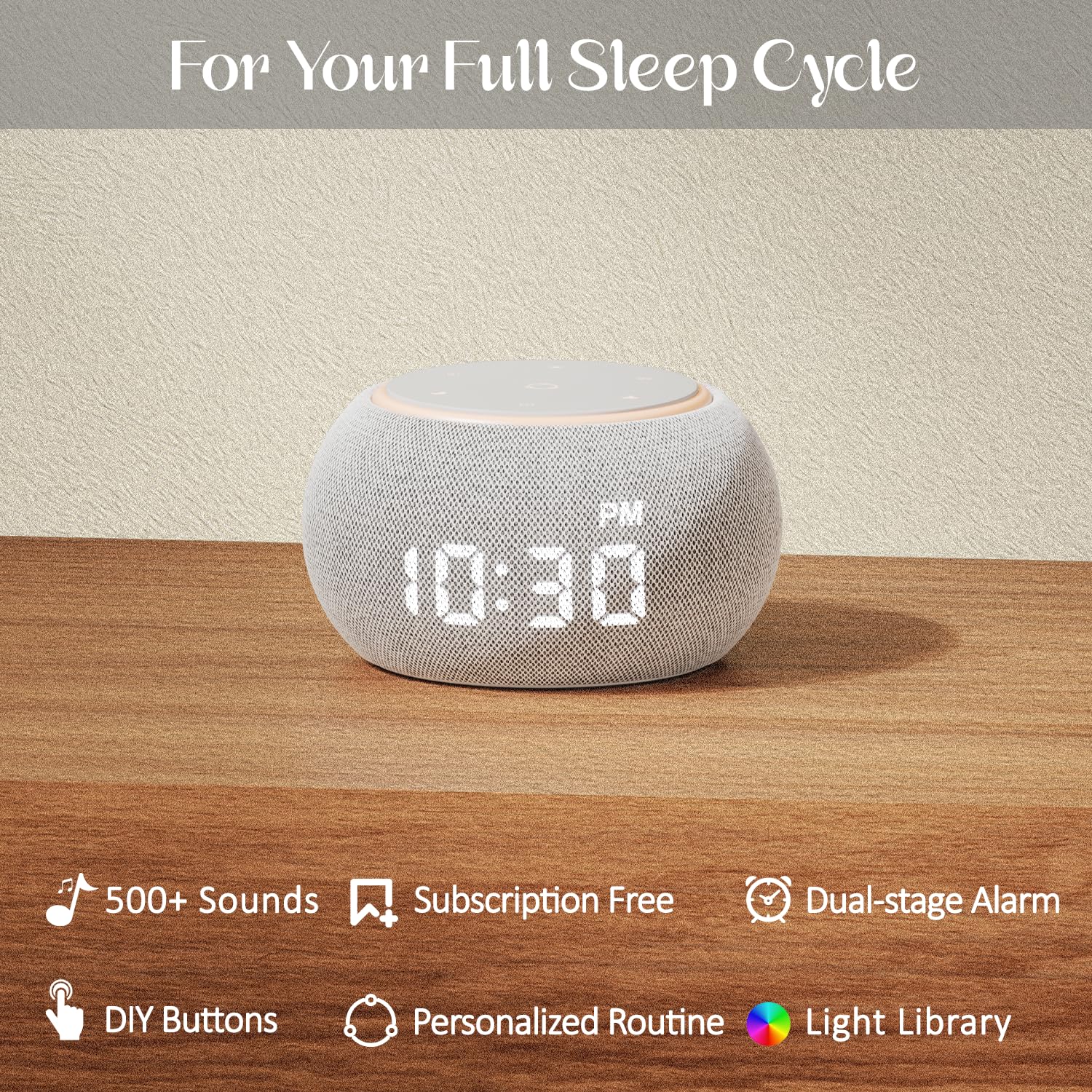 Santebee Luna Pro – alarmes duales pour un réveil en douceur.