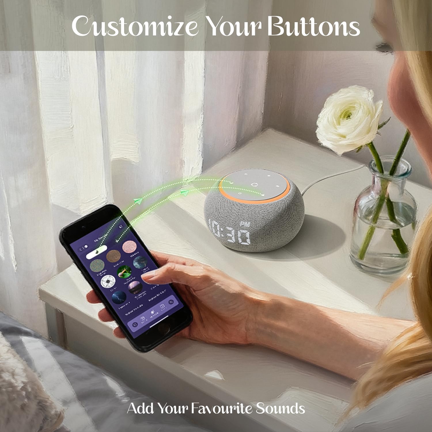 Santebee Luna Pro – routines personnalisables mêlant sons et lumière.