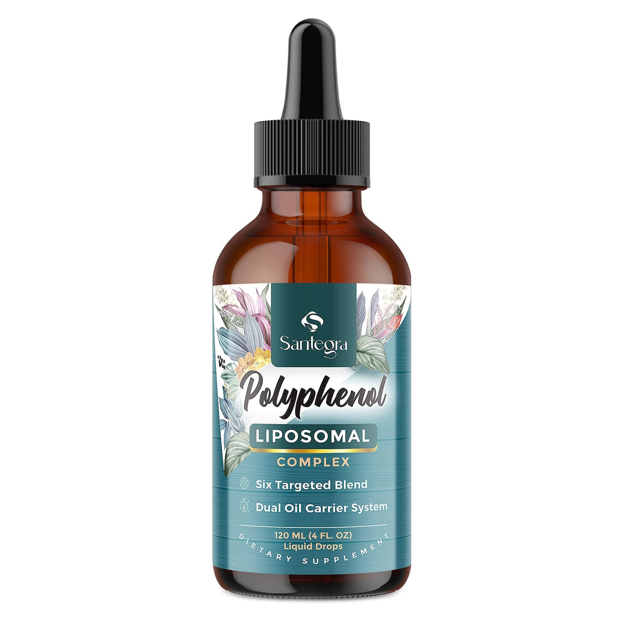 Santegra polyphénols liposomal – Bouteille, absorption élevée grâce au liposome.