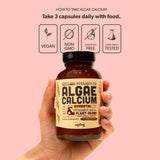 sapling Calcium: symbole vegan et absence d’OGM pour une consommation consciente.