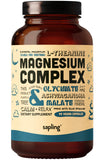 Sapling Magnesium Glycinate Complex - bouteille montrant le flacon et absorption élevée.