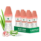 Sappe aloevera pêche gros morceaux pour une dégustation gourmande et hydratante.
