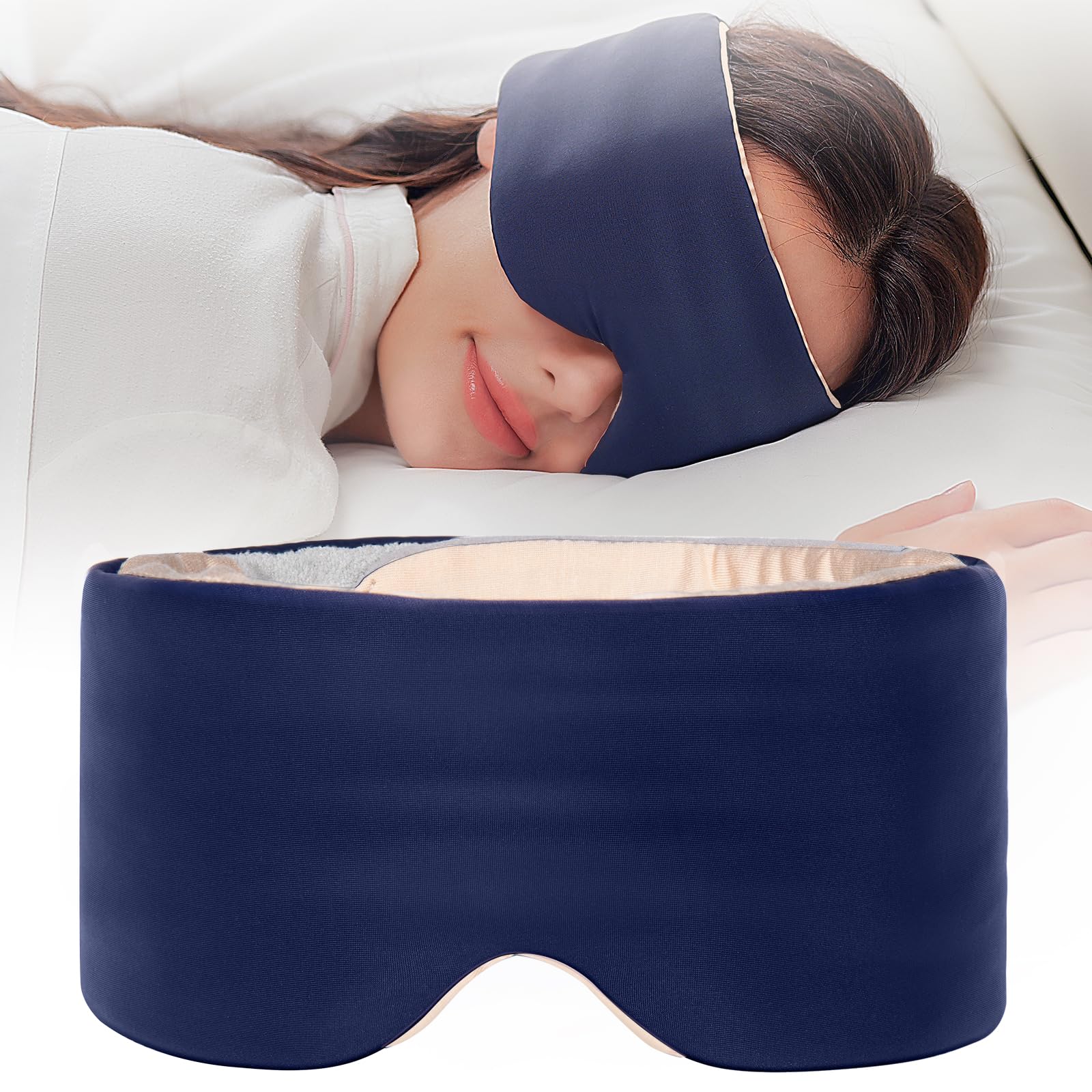 SARISUN masque sommeil double-face – douceur satin et coton pour tout moment.