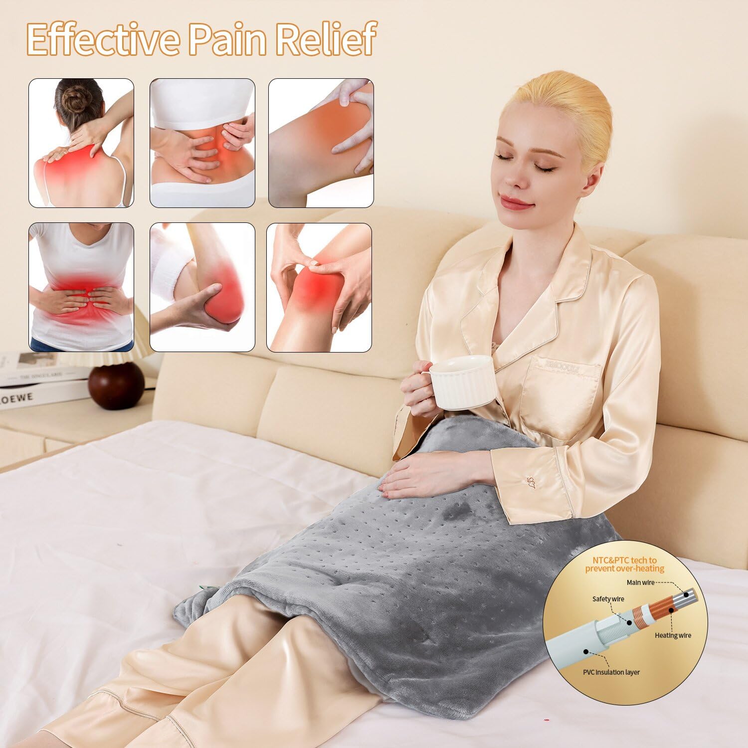 SAROO Massage avec poids, contouring confortable du corps.