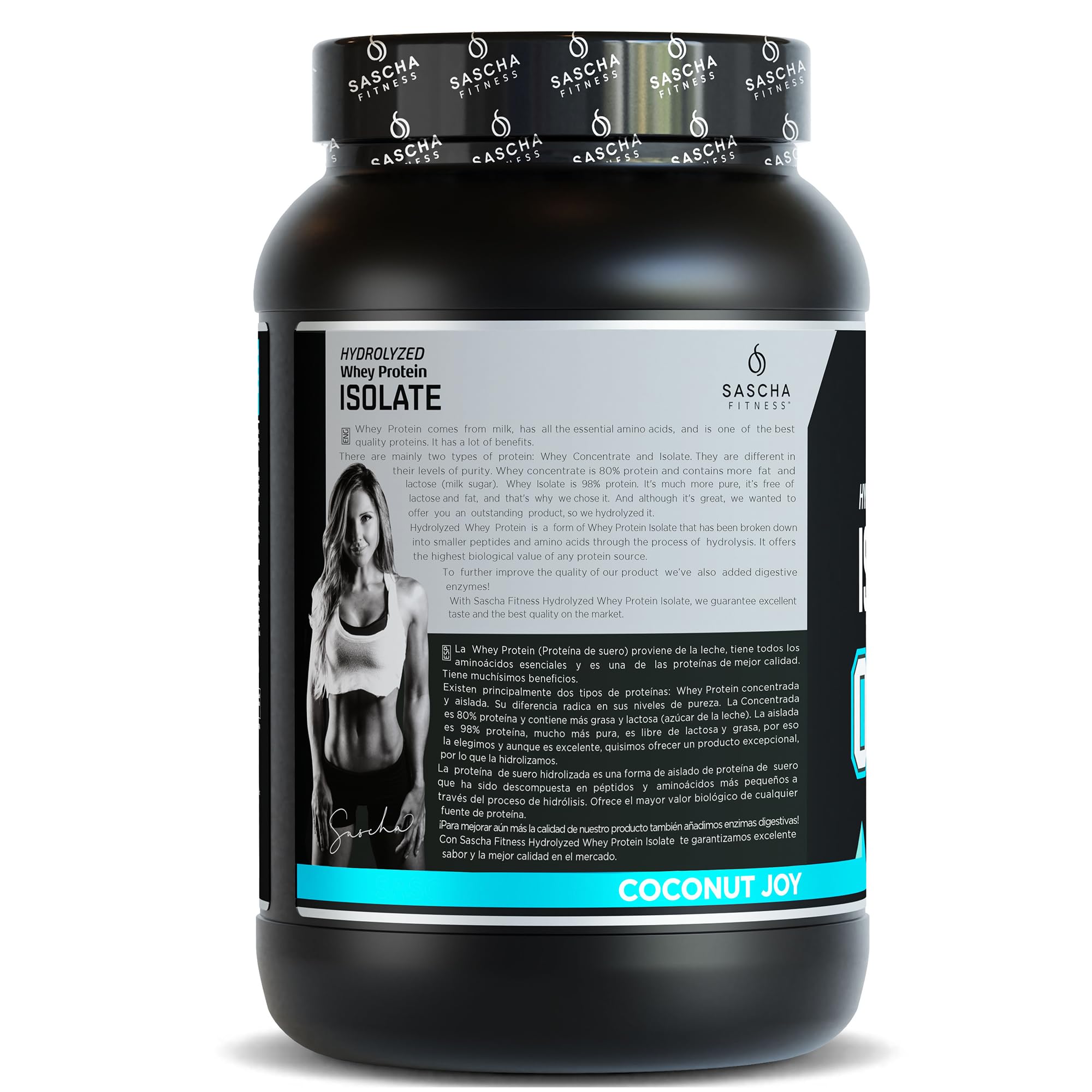 SASCHA FITNESS dose de protéine whey iso coco pour shake rapide