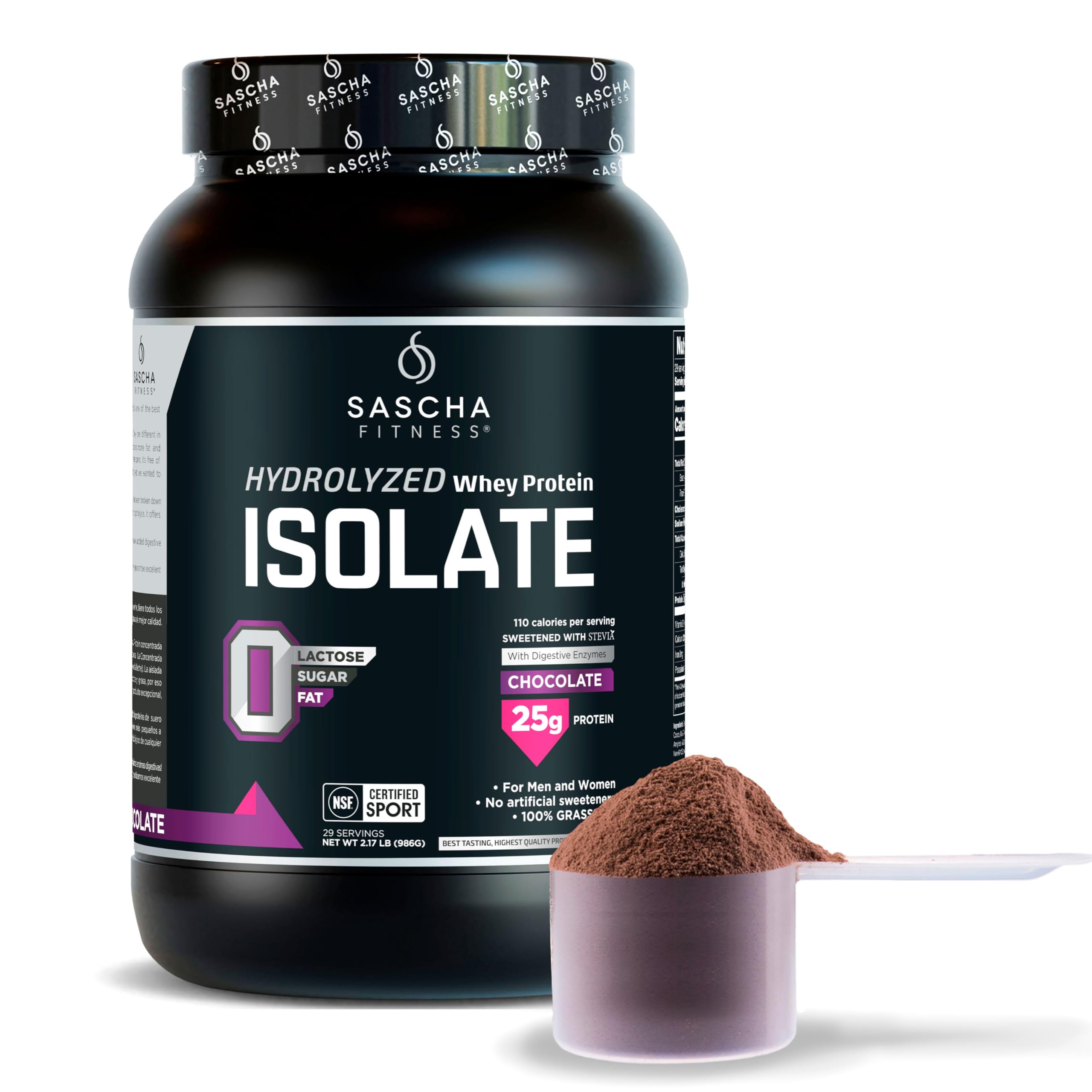 SASCHA FITNESS protéine isolat hydrolysée chocolat – récupération musculaire potentielle après séance