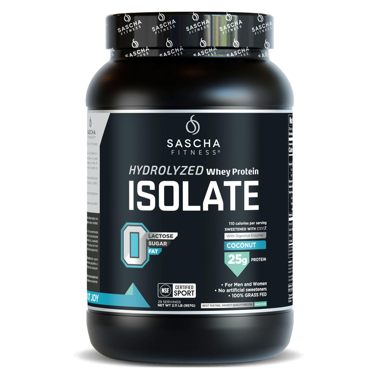 SASCHA FITNESS protéine hydrolysée whey iso coco: bouteille prête à mélanger