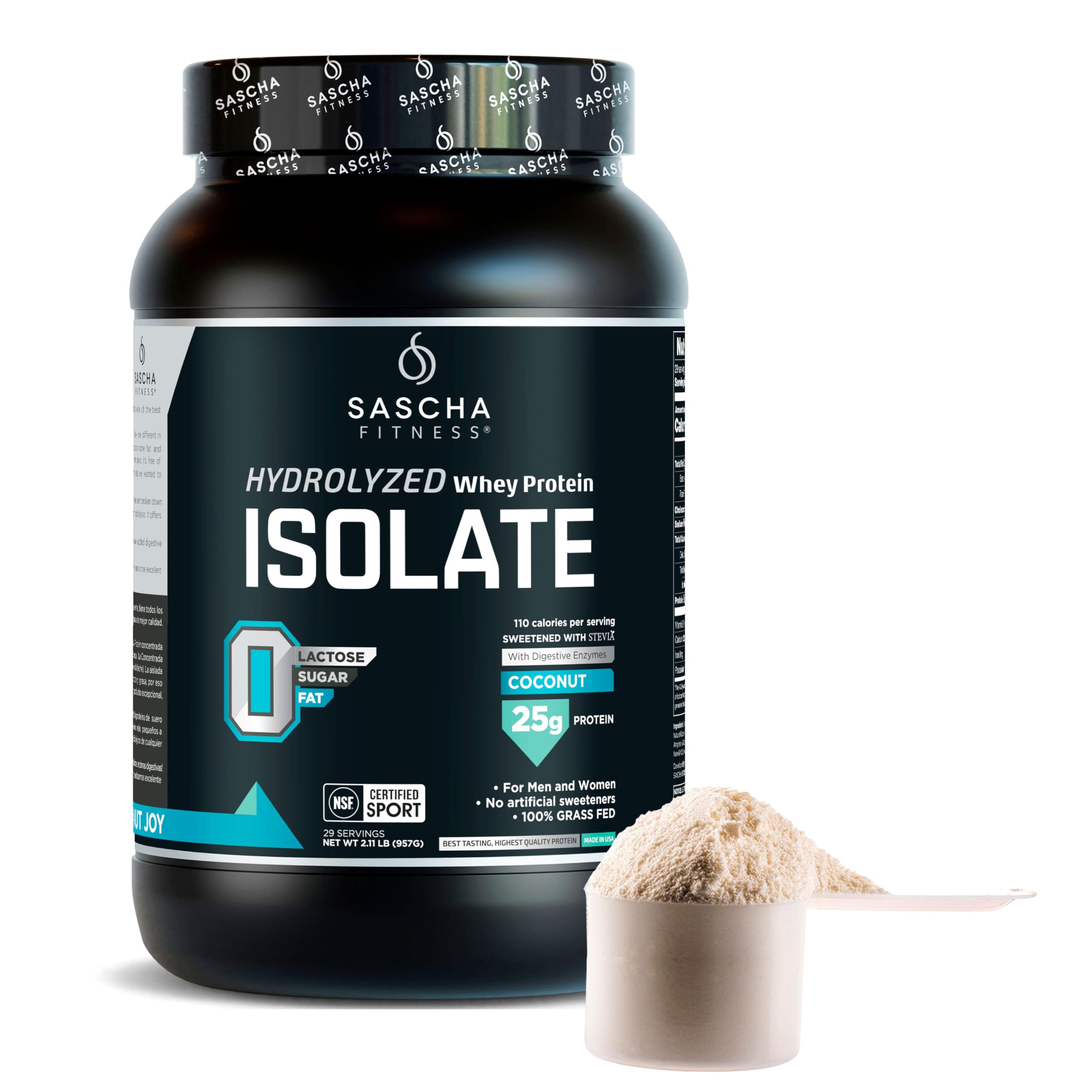 SASCHA FITNESS shake coco après entraînement, goût agréable