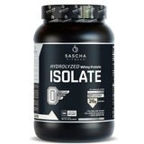 SASCHA FITNESS Whey isolat hydrolysée sans saveur, emballage clair pour repérage facile.