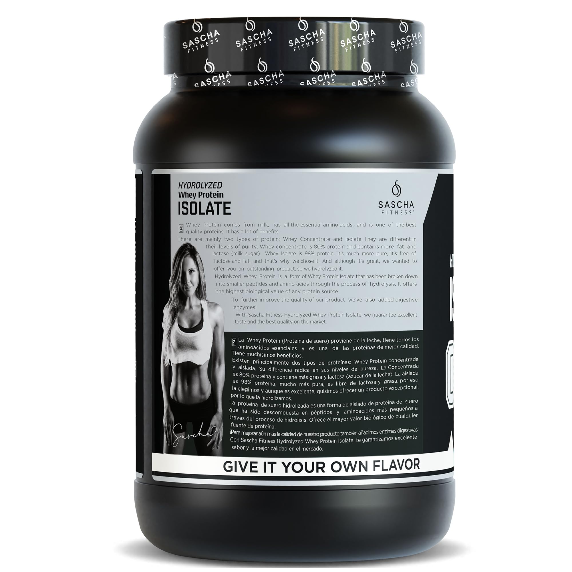 SASCHA FITNESS Whey isolat hydrolysée en portions pratiques de 25 g après entraînement.