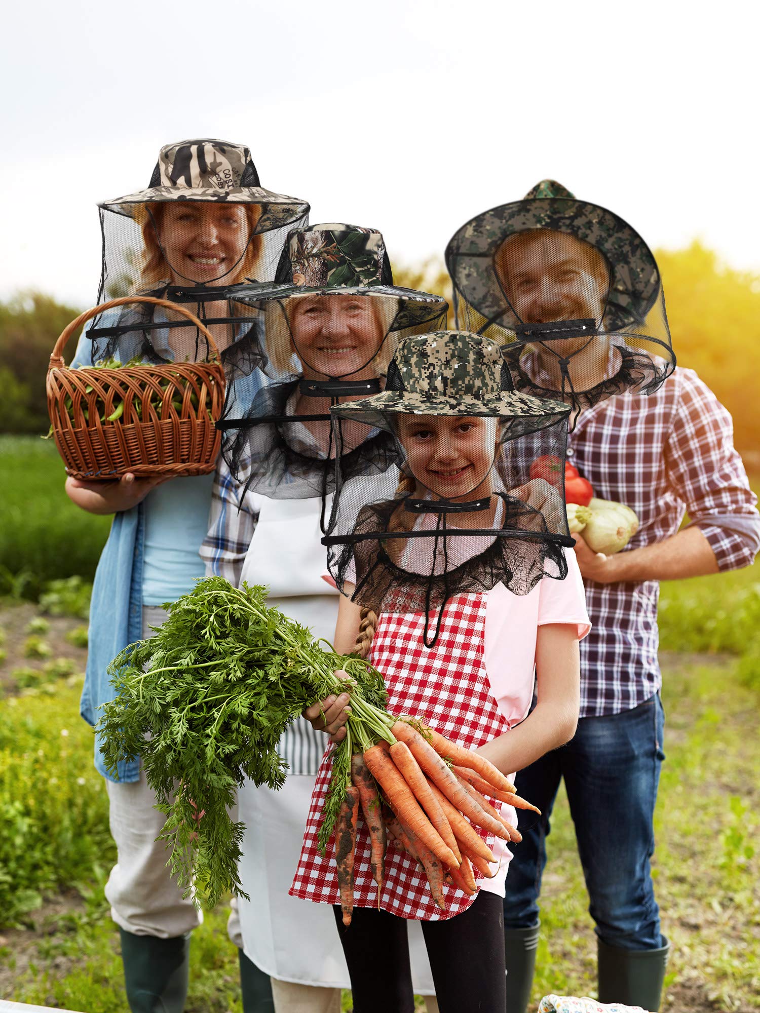 SATINIOR chapeau jardinage moustique, léger et confortable