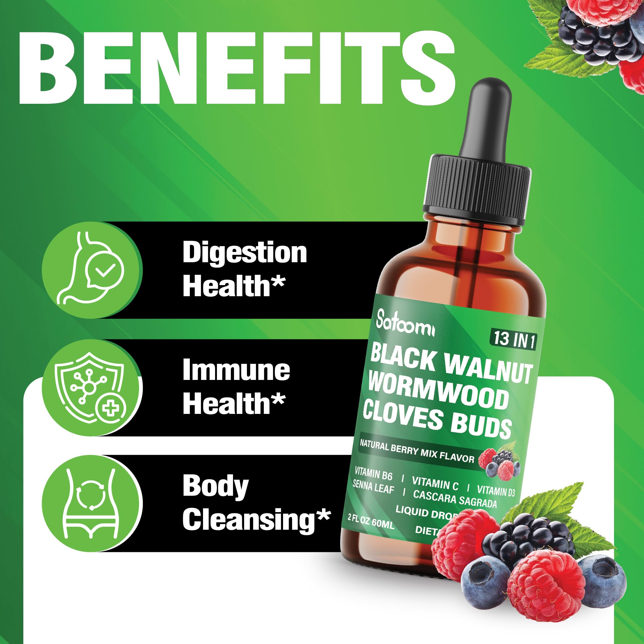 Satoomi flacon 60 ml pour une utilisation sur 60 jours