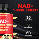 Satoomi NAD bouteille 60 capsules : format pratique pour 30 jours.