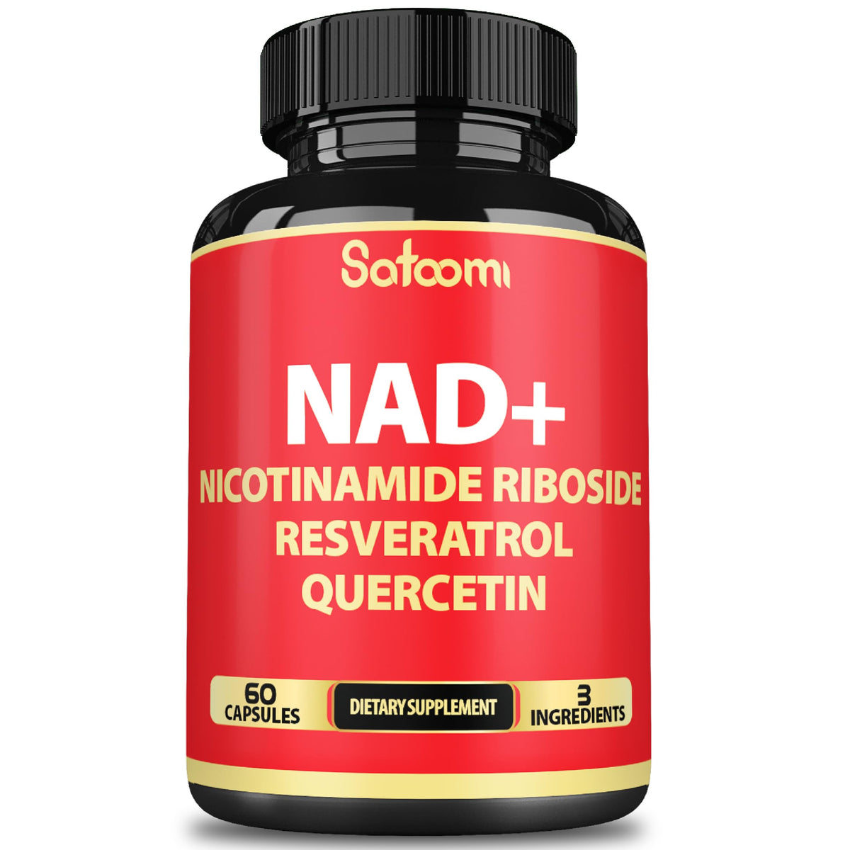 Satoomi NAD capsules 3en1: soutien potentiel d'énergie quotidienne.