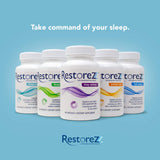 Routine nocturne avec RestoreZ favorisant une transition calme vers le sommeil.