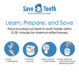 Save-A-Tooth support dent, emplacement individuel pour dents extraites.