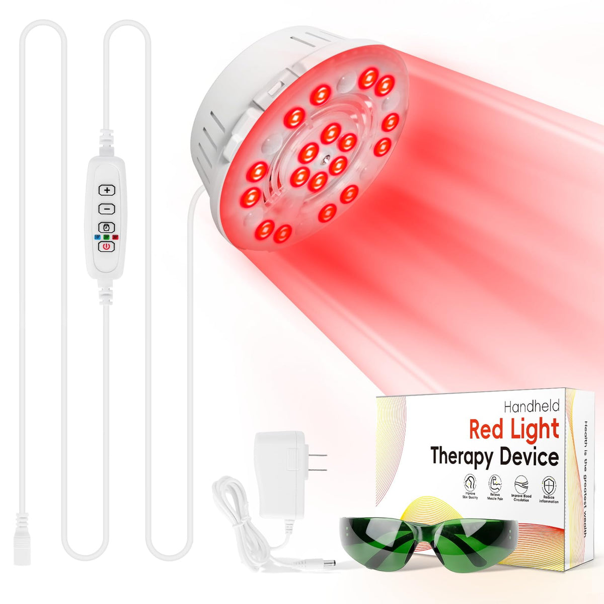 SAVILER lampe thérapie lumière rouge pour visage et corps boostant l'éclat naturel
