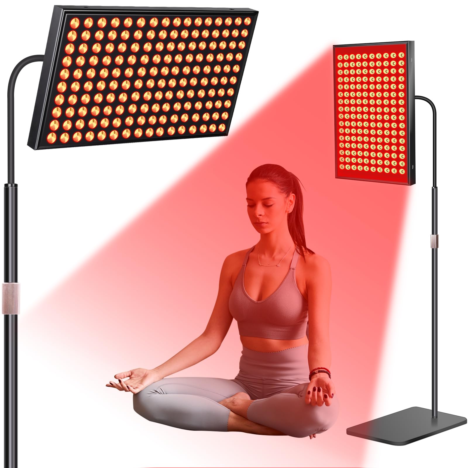 Saviler lampe thérapie rouge visage en utilisation à domicile