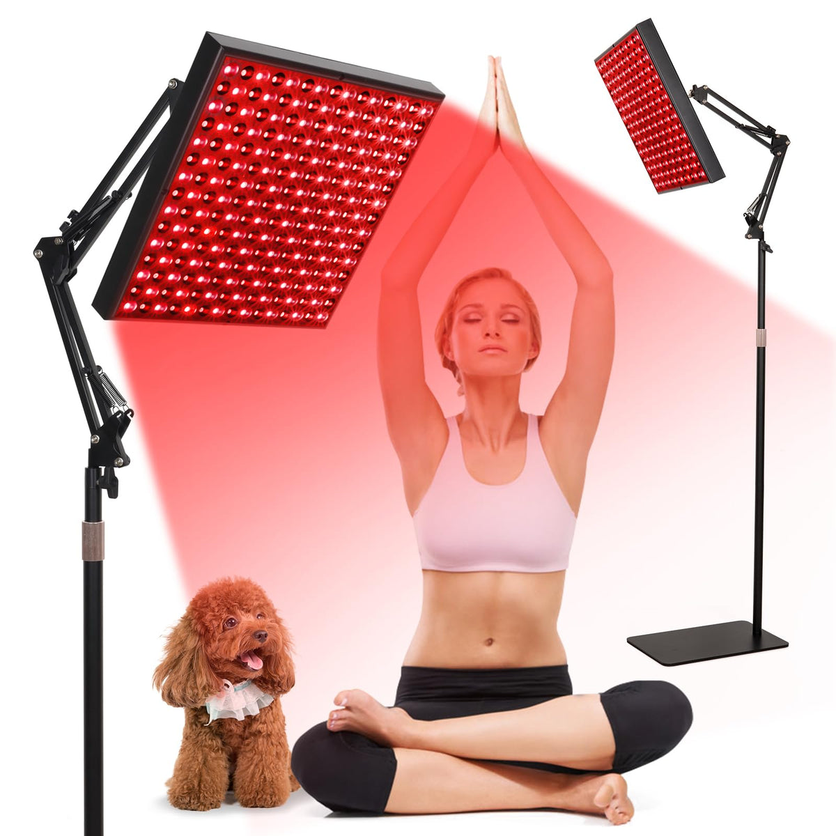 SAVILER Panneau lumière rouge pour visage et corps, revitalise la peau et les muscles.