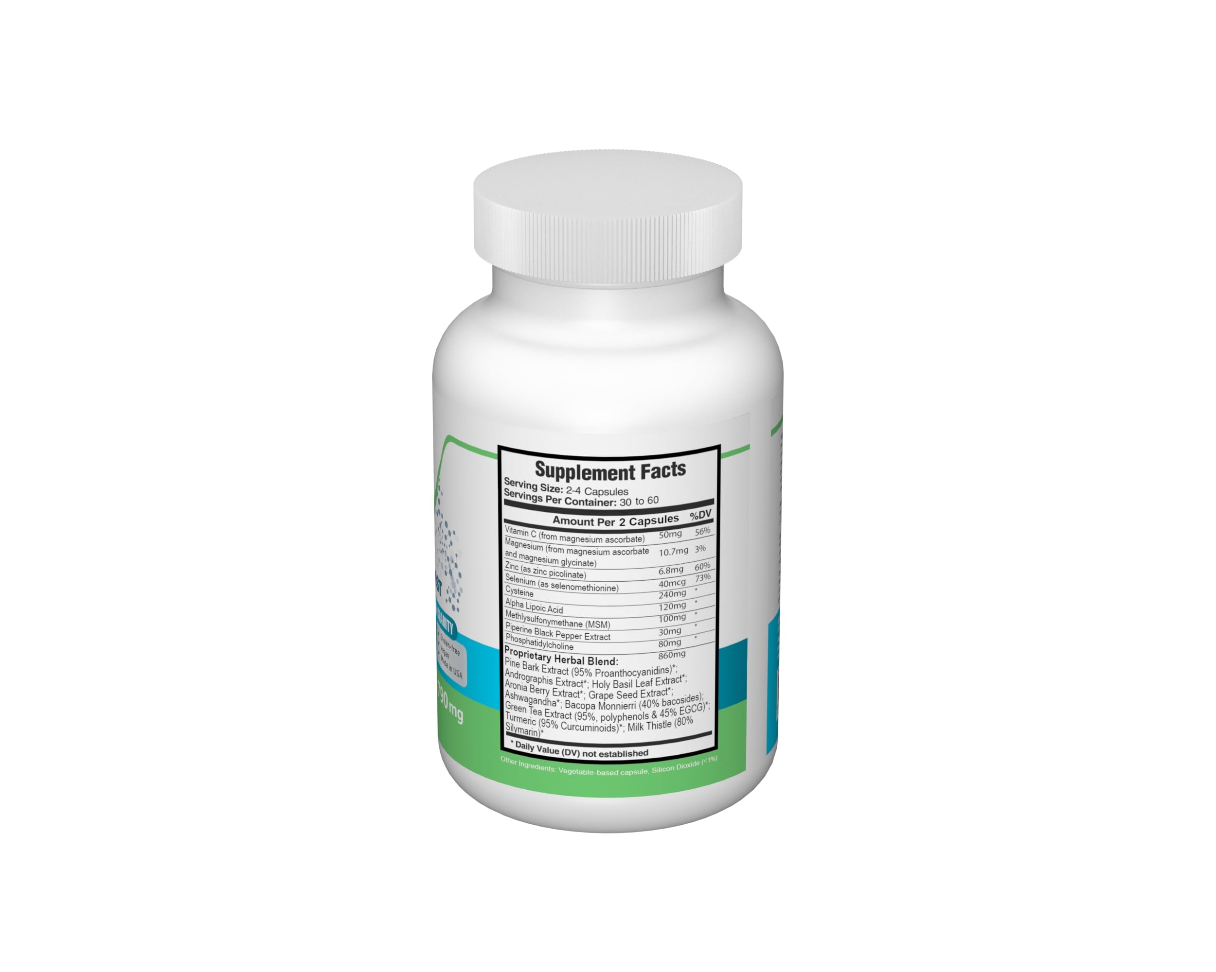 Savior Health Ultra Glutathione Boost - gélules vegan sans gluten, utilisation quotidienne potentielle