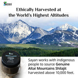 Poudre Shilajit Sayan, dosage facile pour intégrer votre routine végane.