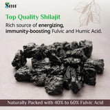 Source Haute Altitude, Shilajit Sayan provenant des montagnes.