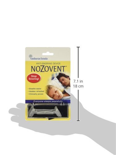 Emballage Nozovent avec deux dispositifs, facilite le rangement et l'identification.