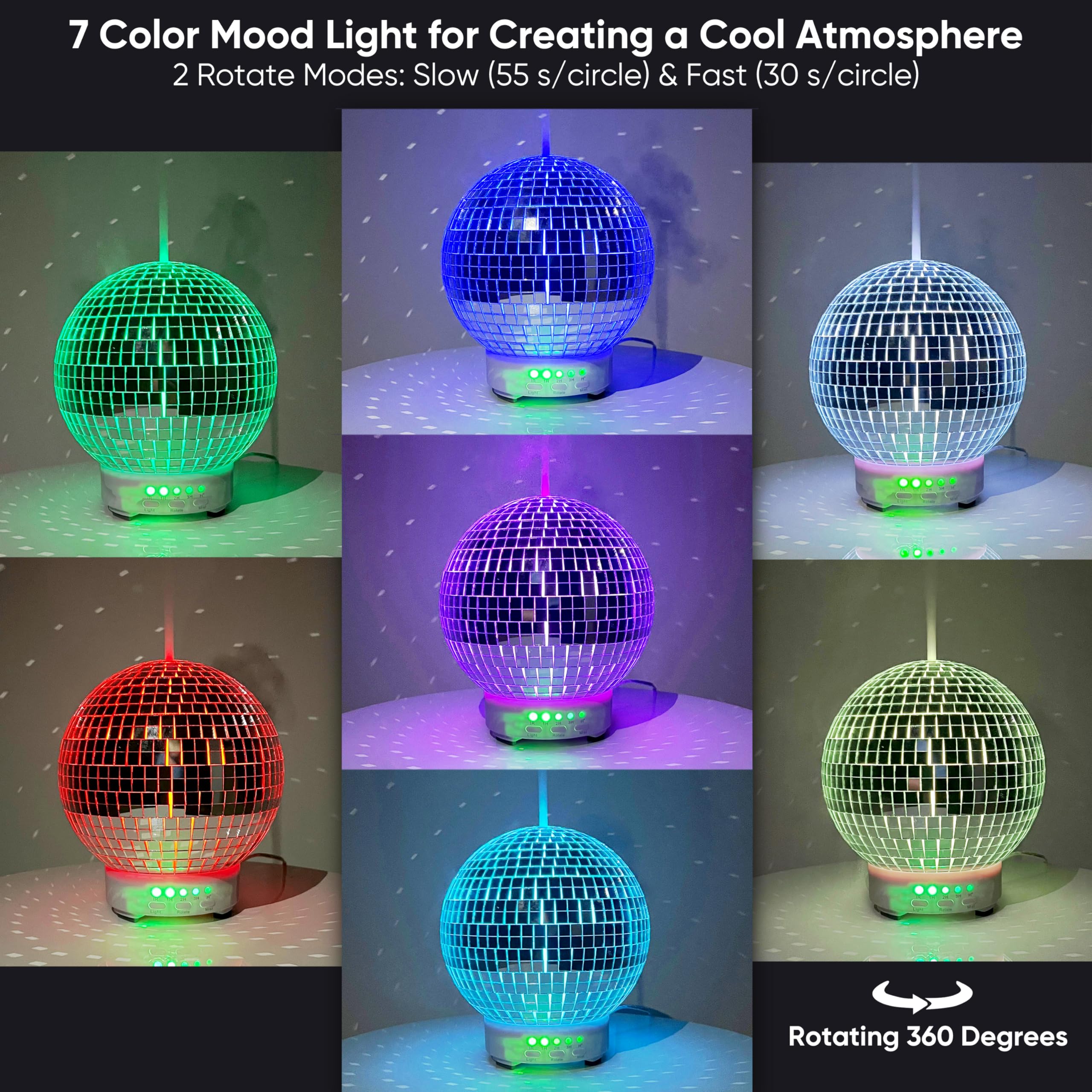 SCANDINORDICA diffuseur ambiance avec 14 couleurs pour personnaliser l’atmosphère.