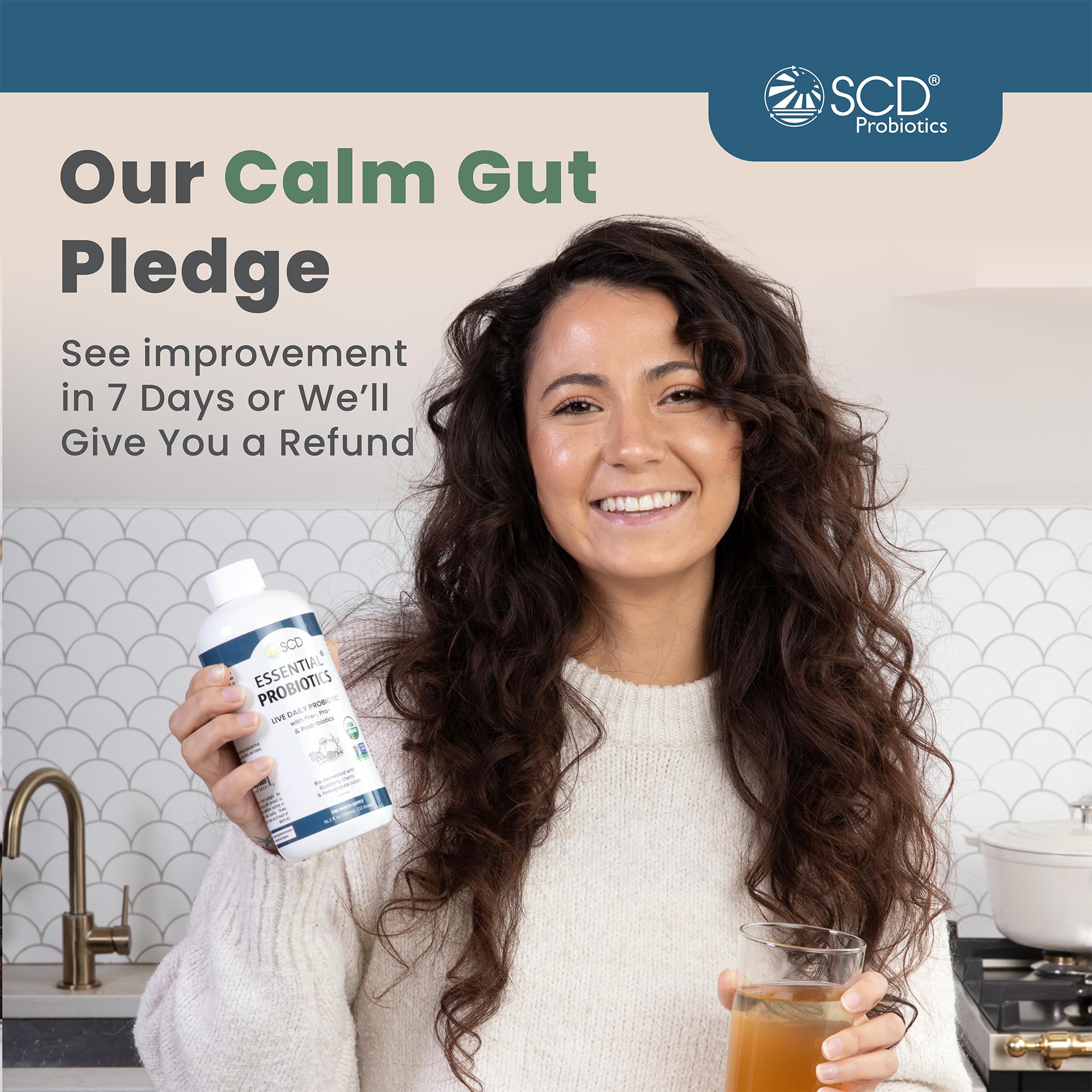 SCD Probiotics dosage adulte – verser dans une boisson froide.