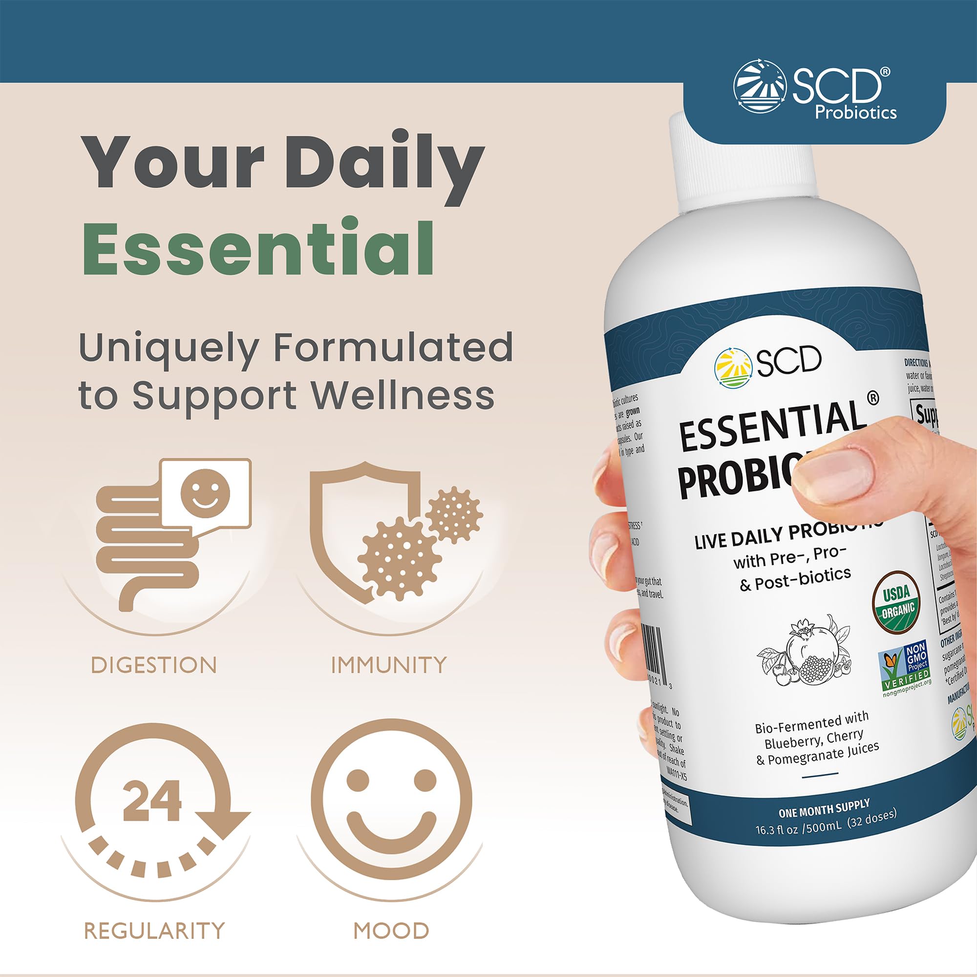 SCD Probiotics – 11 souches pour favoriser l’équilibre intestinal.