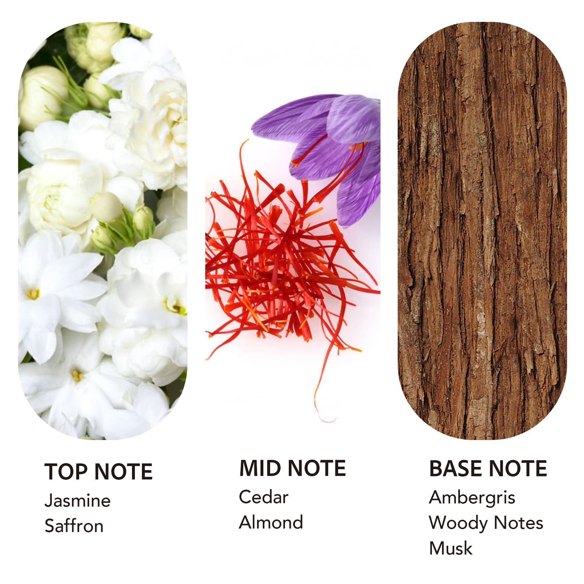 Scent Collection arôme safran cèdre: recharge pour parfum raffiné.