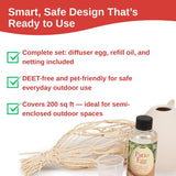 Scent Shop Skeeter Screen oeuf-patio diffuseur accroche-netting terrasse