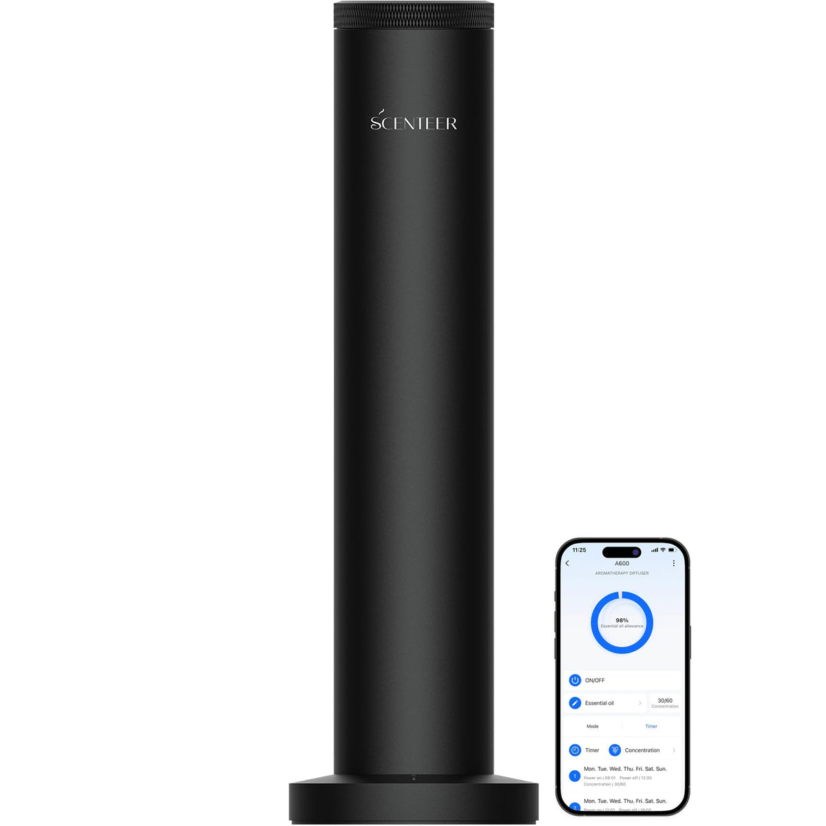 SCENTEER diffuseur sans fil avec batterie 5000mAh pour mobilité