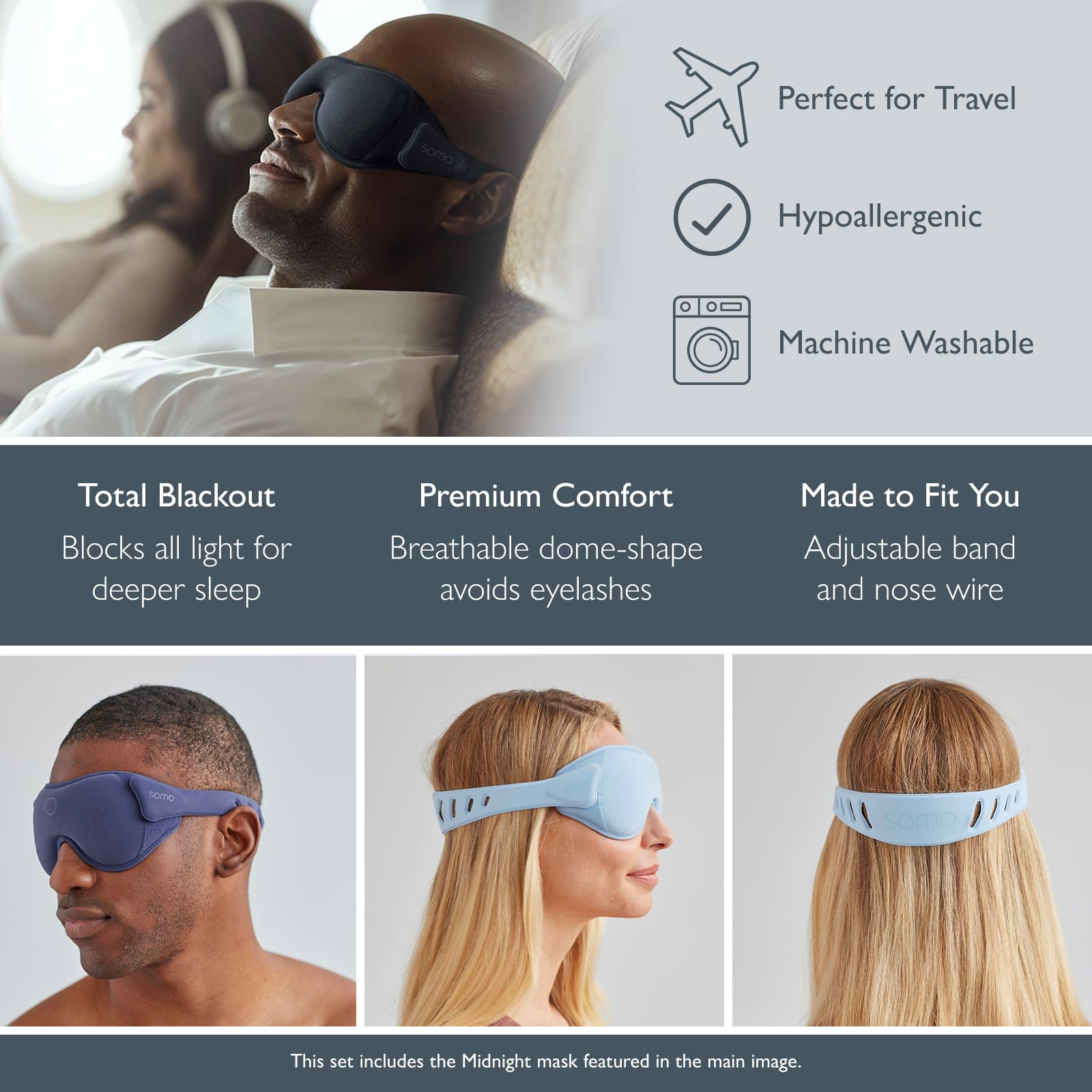 Étui voyage Scentered-Somo, pochette pratique pour masque et essentiels