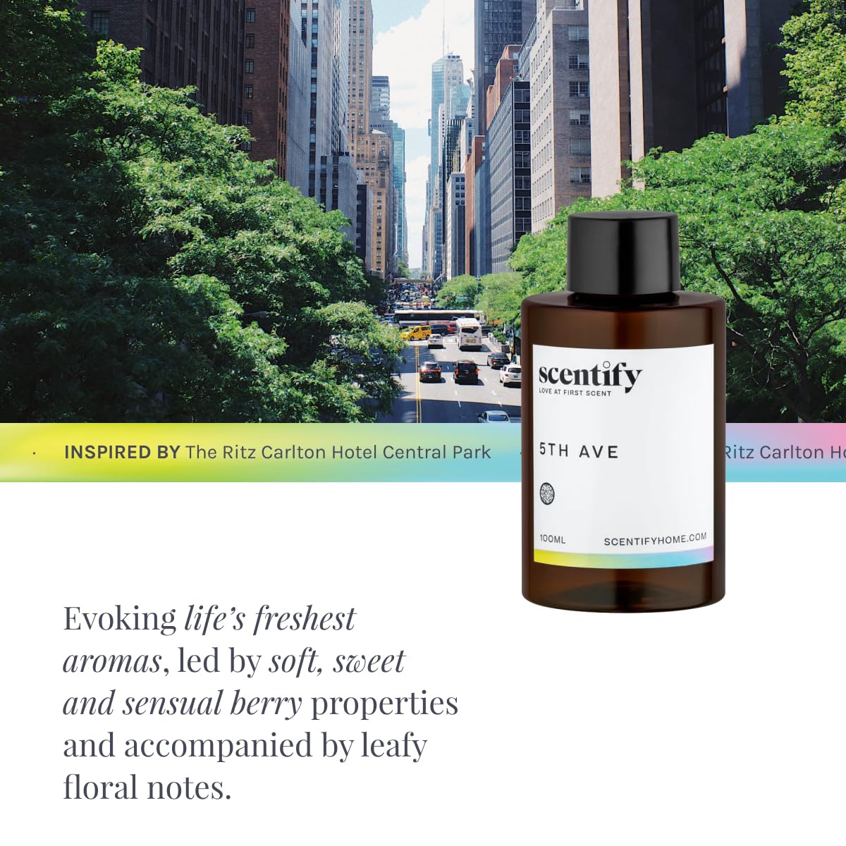 Scentify 5th Ave: huile diffuseur relaxation, déstresse naturellement.