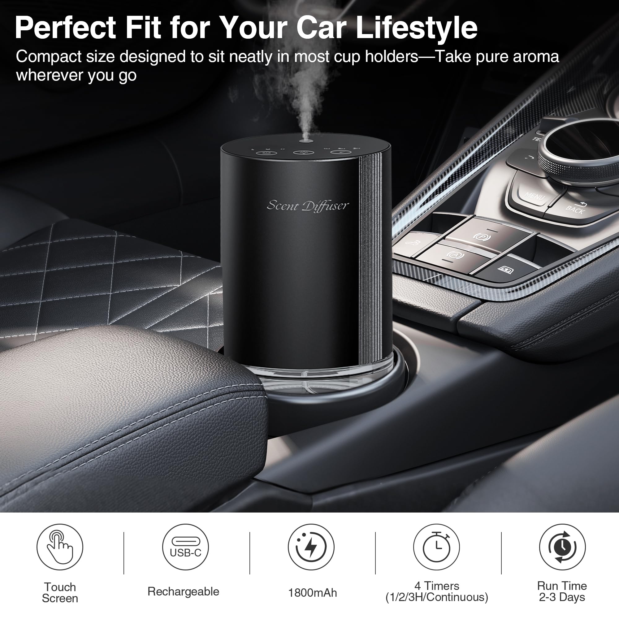 Batterie rechargeable ScFZen 1800 mAh, diffusion sans fil longue durée