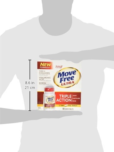 Schiff Move Free Ultra ingrédient acide hyaluronique, soutien potentiel du cartilage.