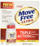 Schiff Move Free Ultra, boîte de comprimés prête à l’emploi, soutien potentiel à la mobilité quotidienne.
