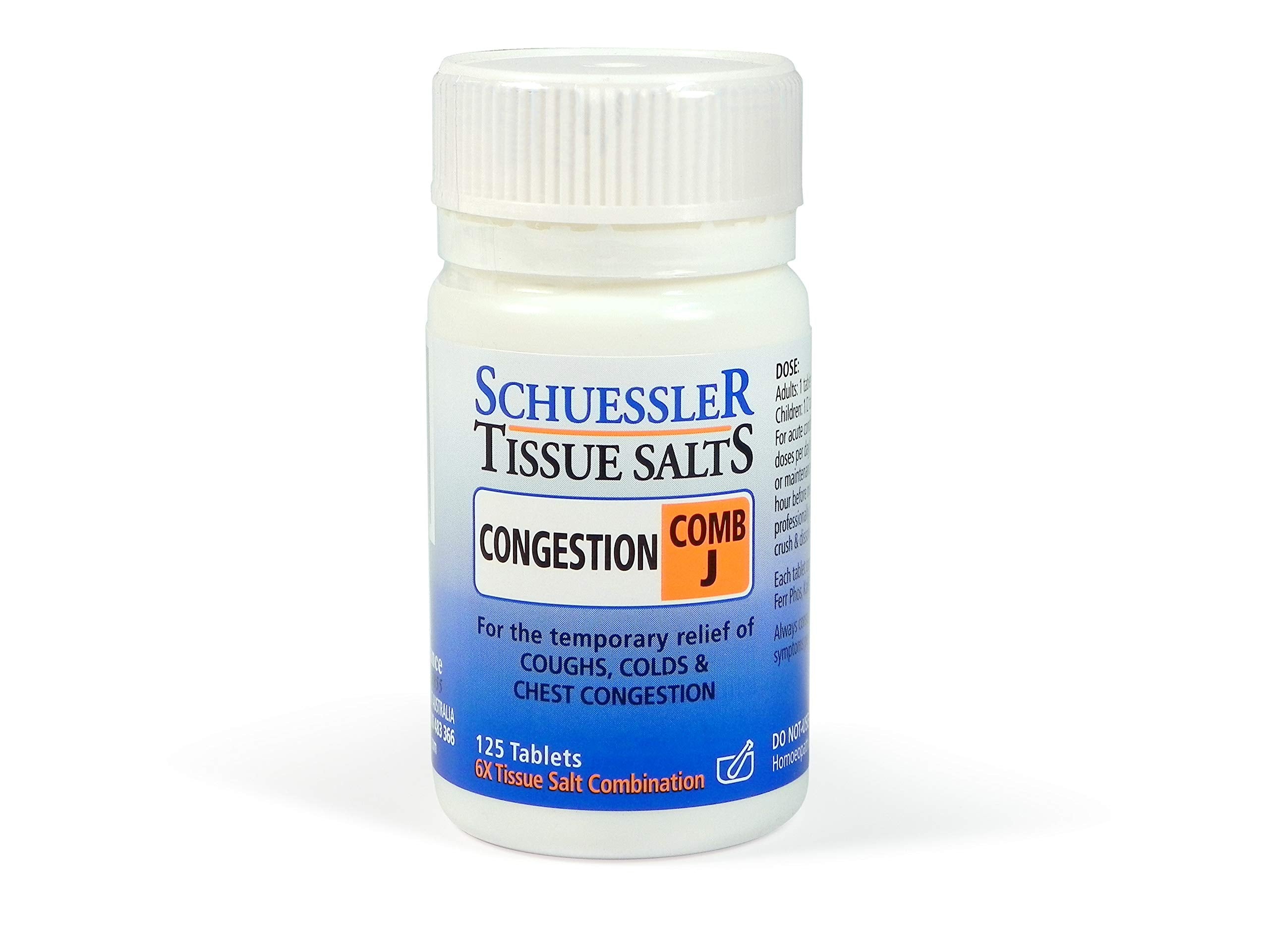 Schuessler Tissue Salts Combo J Conjestion emballage pratique pour usage quotidien