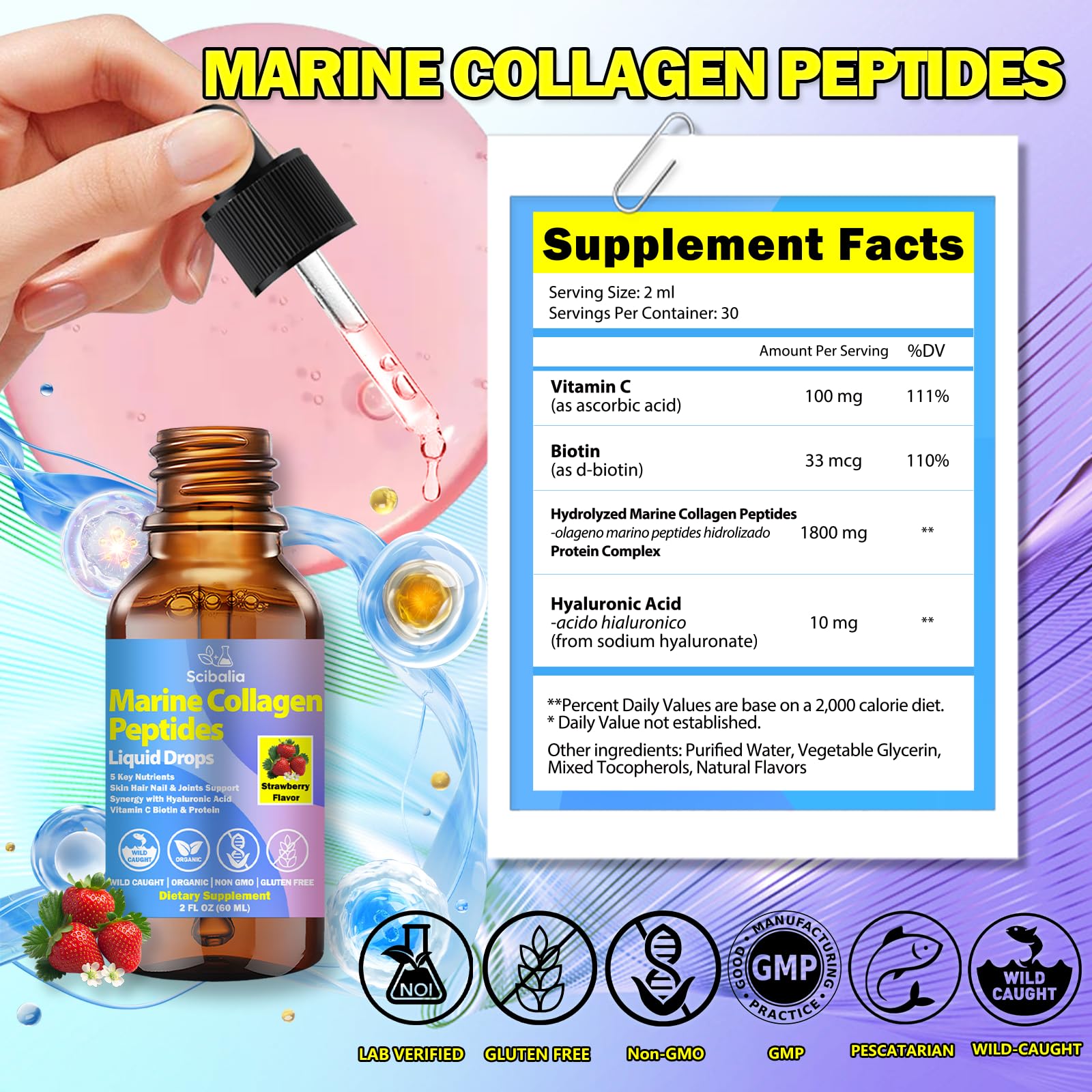 Scibalia collagene-marin-certifie-cgmp: produit conforme et fiable.