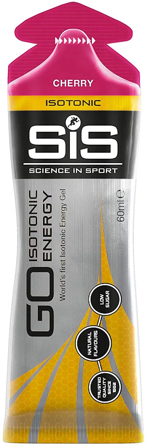 Gel SIS cerise isotonique énergie rapide et hydratation pendant l'entraînement