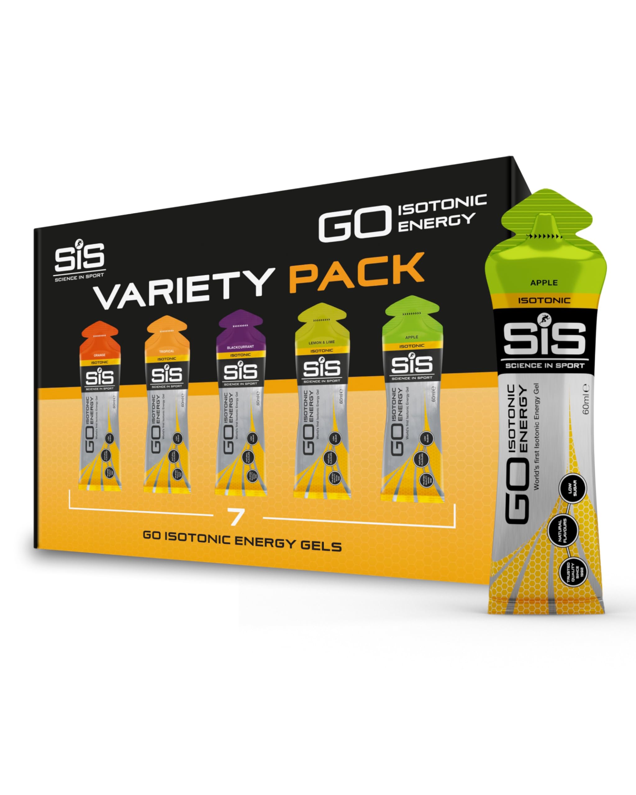 Science in Sport gel isotoniques 60 ml – emballage pack7 pratique pour sorties longues