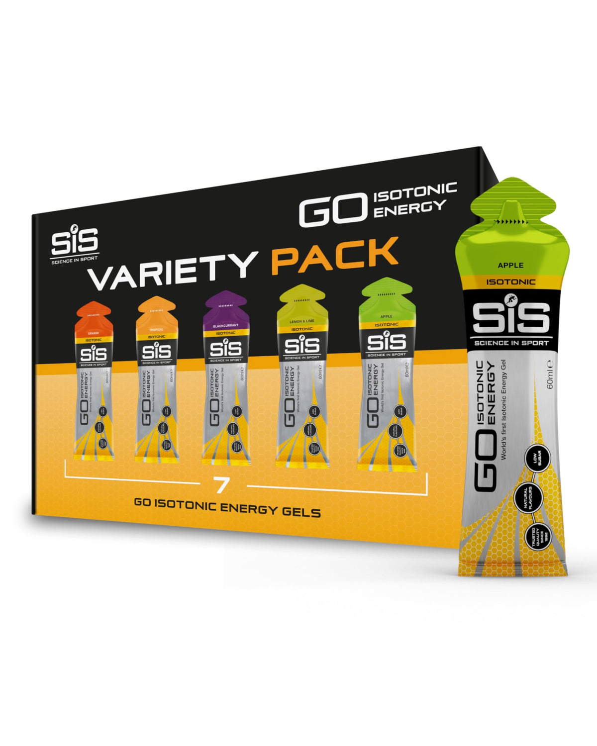Science in Sport gel isotoniques 60 ml – emballage pack7 pratique pour sorties longues